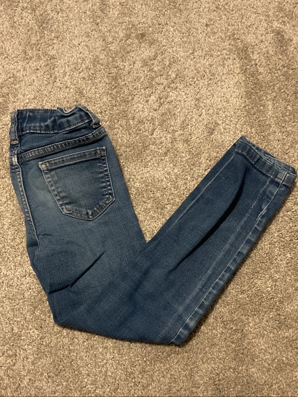 Kids Dark Blue Stretch Denim Jeans